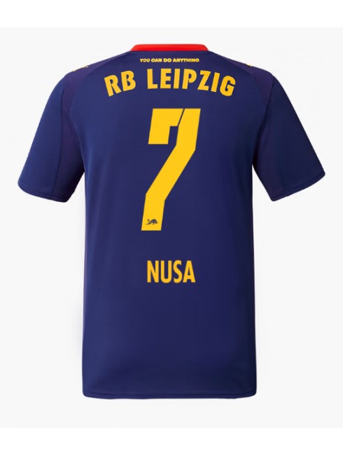 RB Leipzig Antonio Nusa #7 Auswärtstrikot 2025-26 Kurzarm RB Leipzig Antonio Nusa #7 Auswärtstrikot 2025-26 Kurzarm